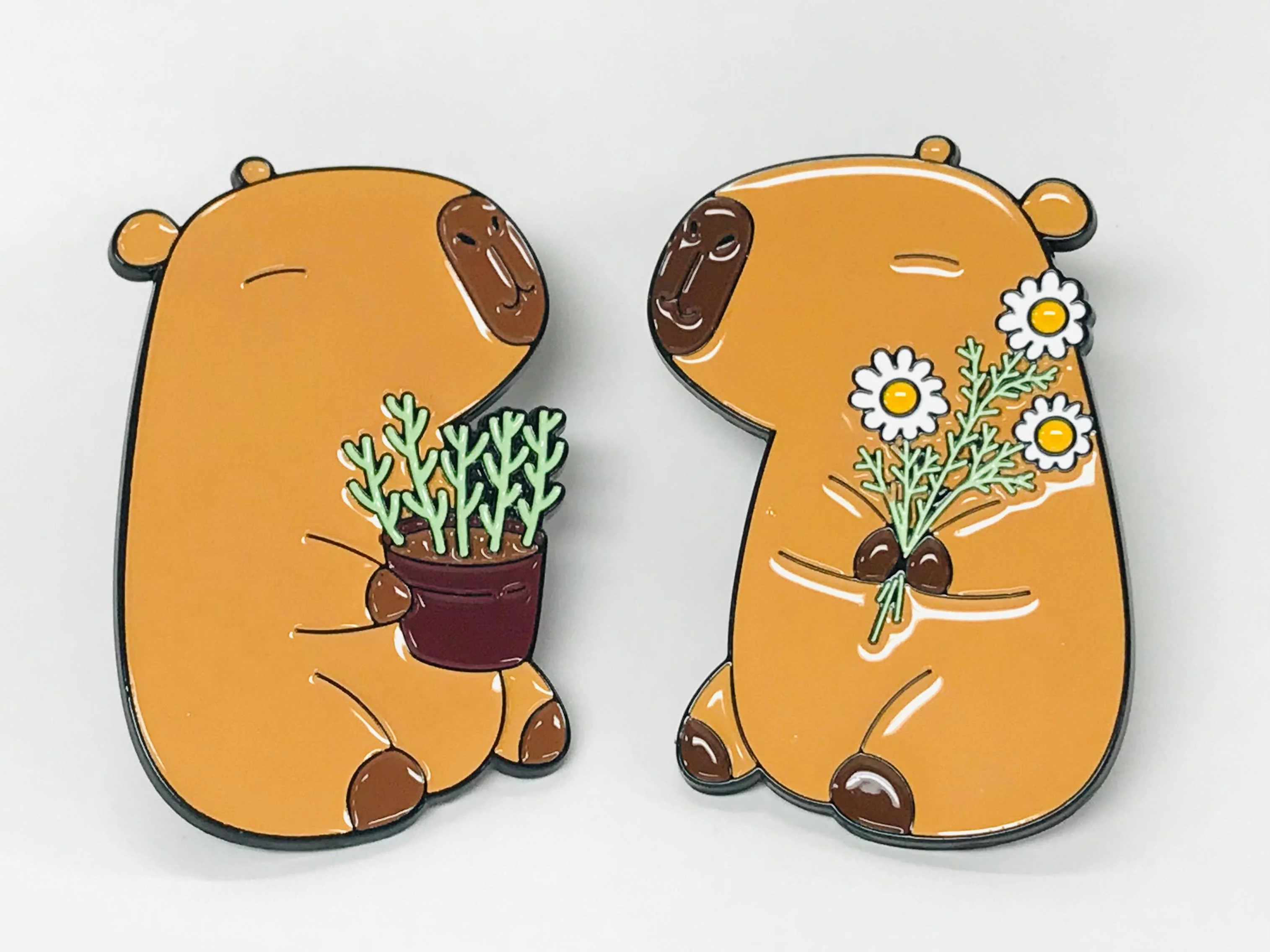 Capybara Lapel Pin Book Character gift
