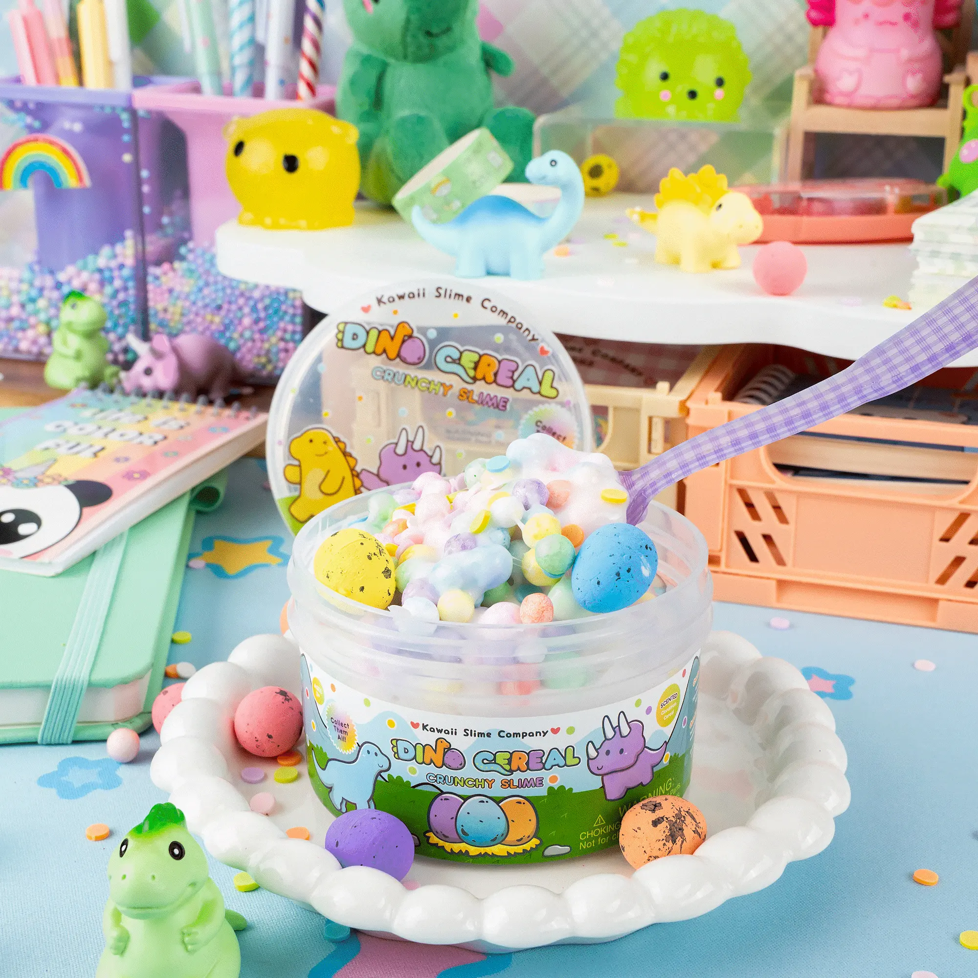 Dino Cereal Crunchy Signature Dome™ Slime - Image 3
