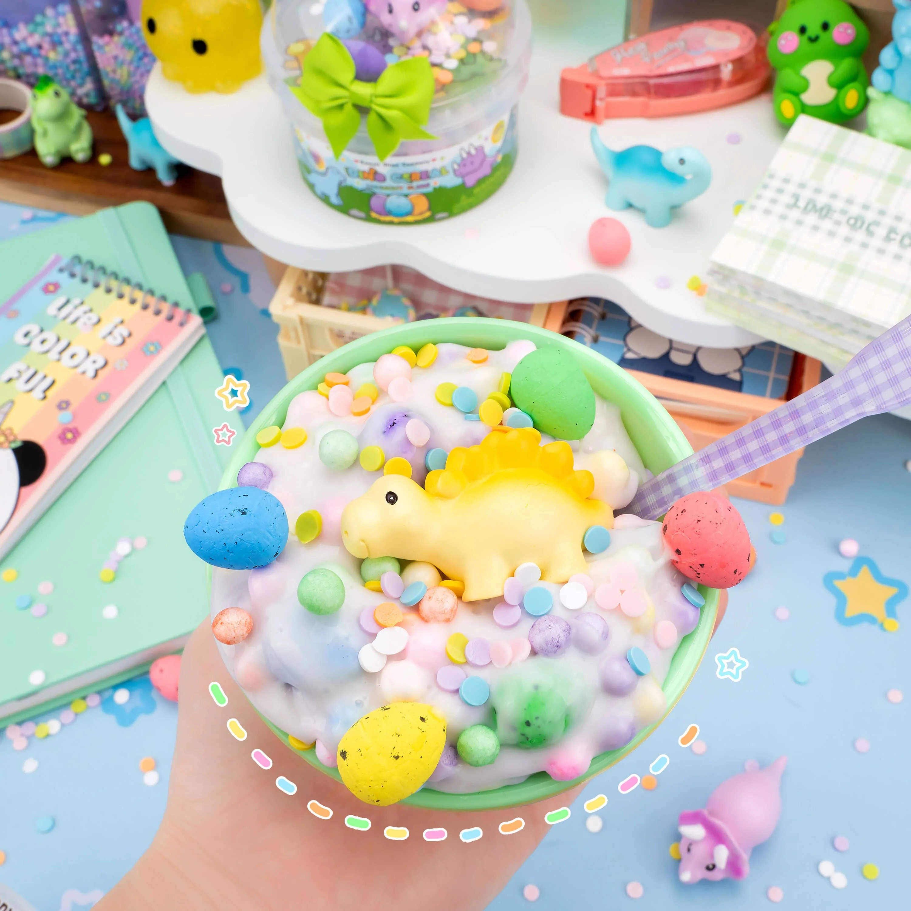 Dino Cereal Crunchy Signature Dome™ Slime - Image 6