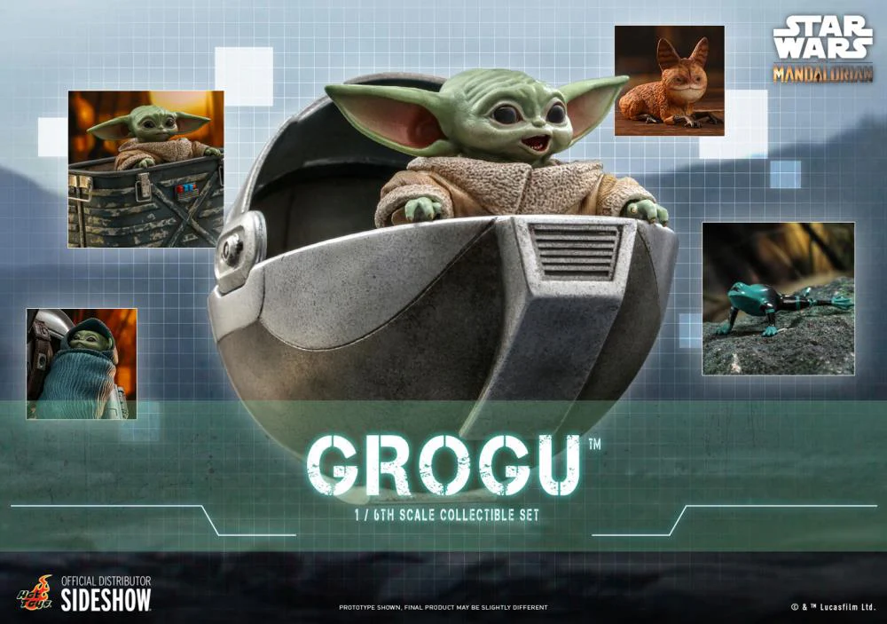 The Mandalorian TMS043 Grogu 1/6th Scale Collectible Figure Set - Image 3