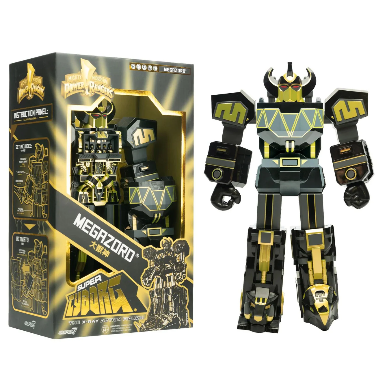 Mighty Morphin Power Rangers Super Cyborg Megazord (Black / Gold)