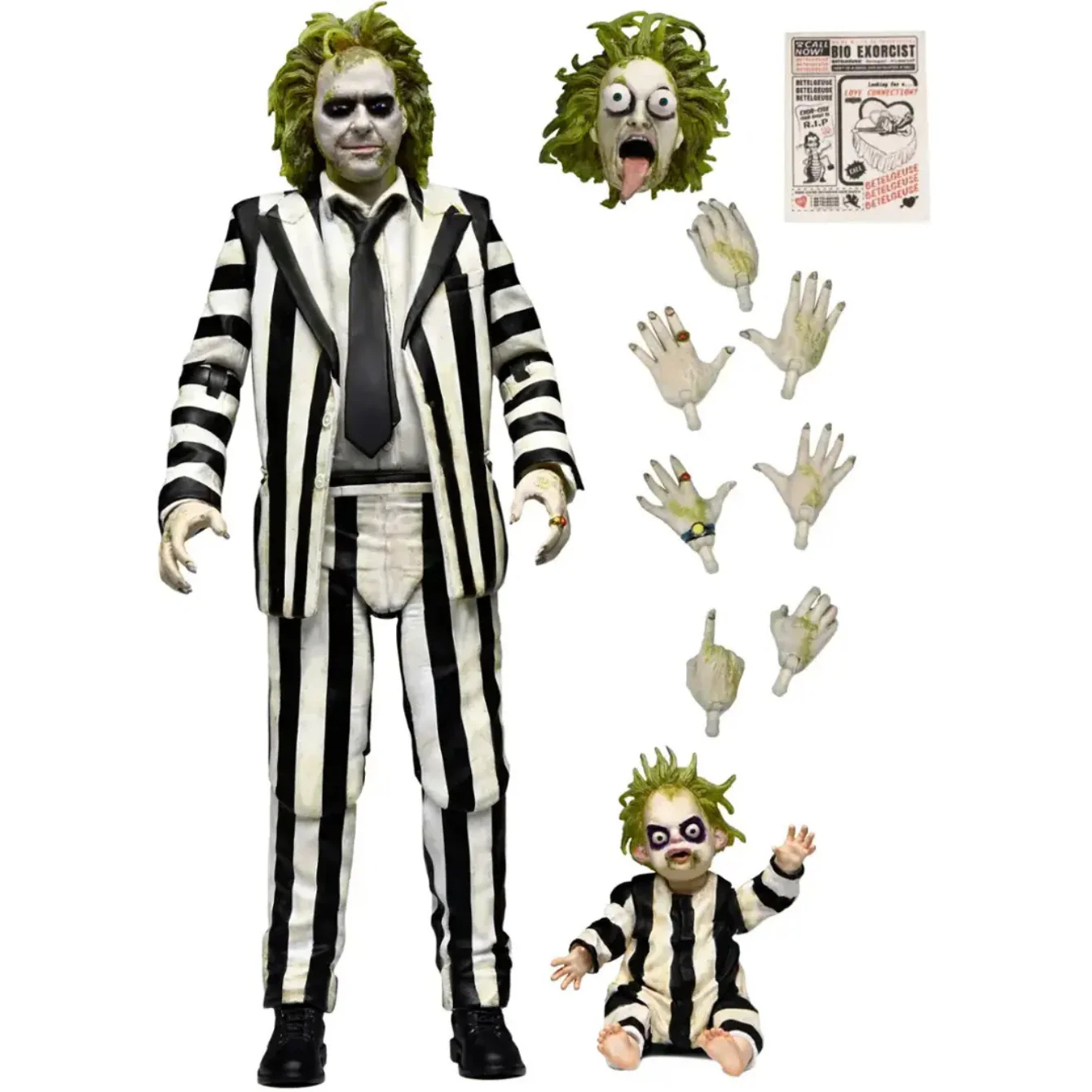 NECA - Beetlejuice Beetlejuice 7" Scale Action Figure - Ultimate "Striped Suit"