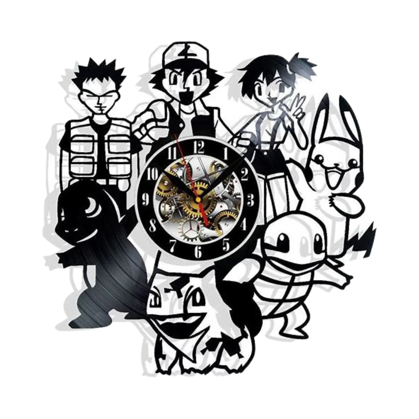 Pokemon Vinyl Wall Clock