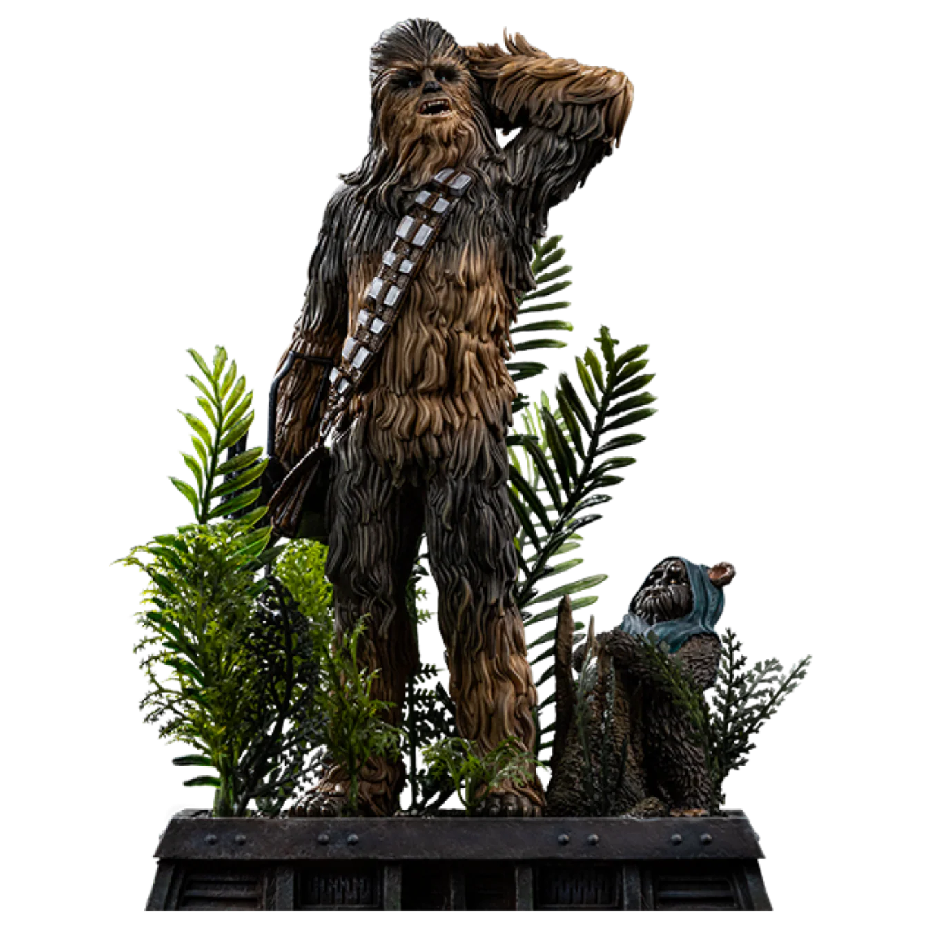 PRE-ORDER Chewbacca and Tokkat 1:10 Scale Statue