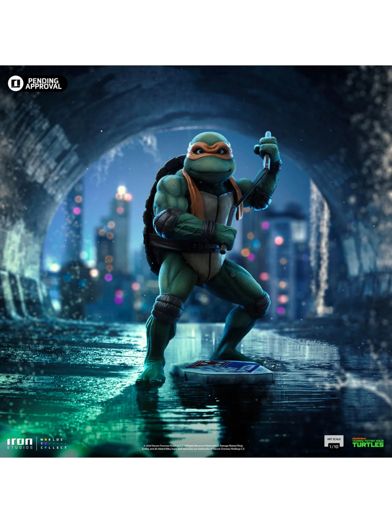 Statue Michelangelo - TMNT Movie - Art Scale 1/10 - Image 4