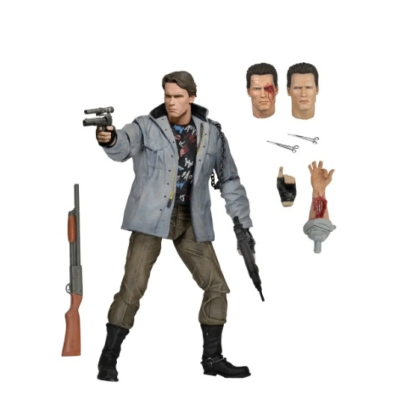 TERMINATOR - 7 INCH ACTION FIGURE - ULTIMATE T-800 (TECH NOIR)