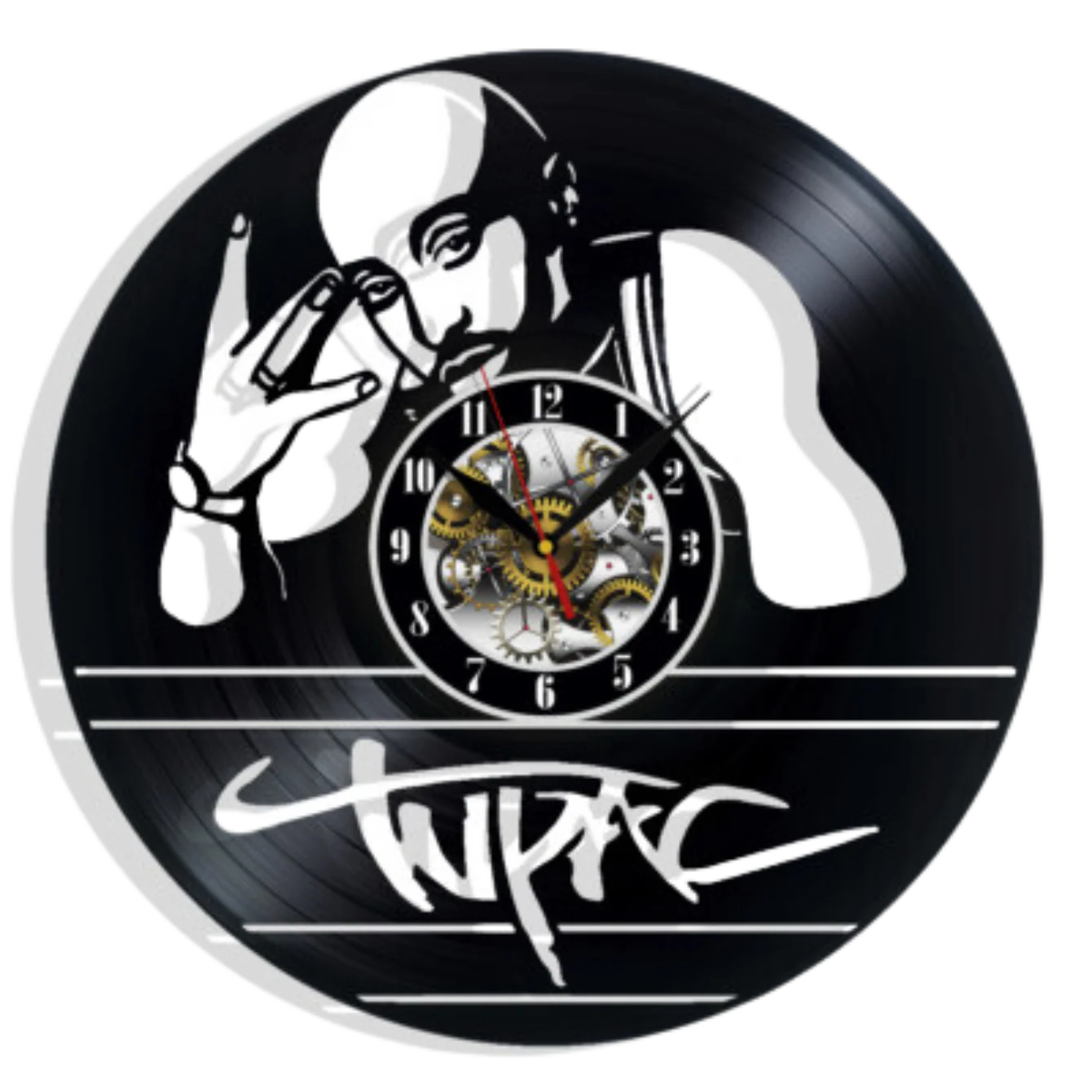 Tupac Vinyl Wall Clock